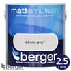 Berger Matt Emulsion: Delicate Grey 2.5L