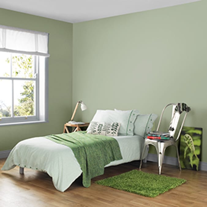 Berger Silk Emulsion Apple Slice 2.5L paint emulsion green diy feature wall Home Bargains