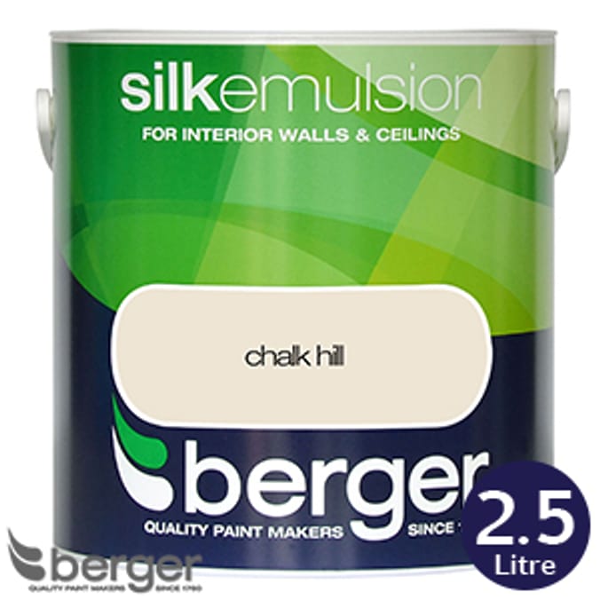 Berger Silk Emulsion Chalk Hill 2.5L paint emulsion natural diy feature