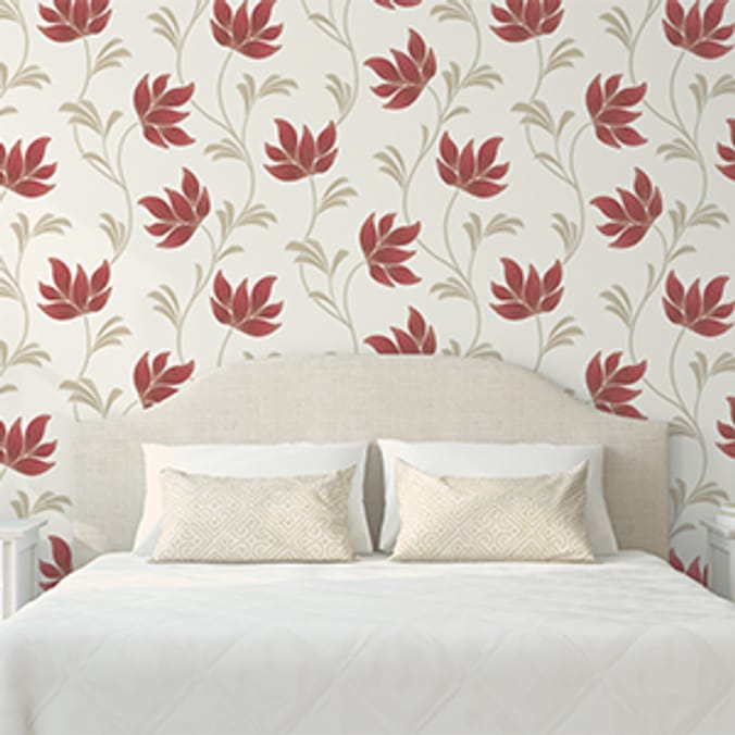 K2 Textured Wallcovering Lottie Red home decor, decorate, wall