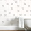 Tiling on a Roll: Quartz White & Silver Glitter Tile