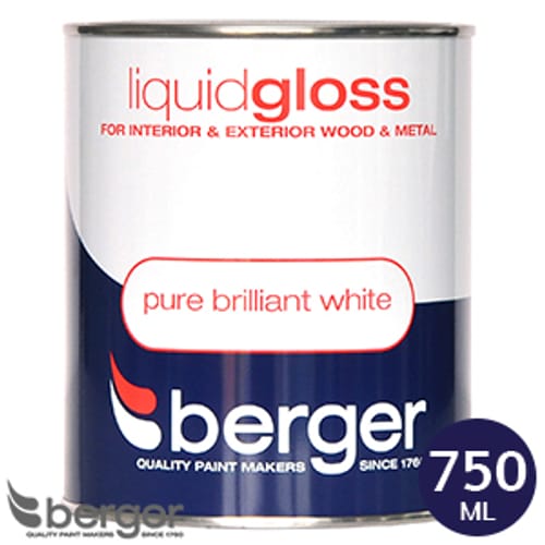 Berger Liquid Gloss: Brilliant White 750ML Litre Decorate Homeware ...