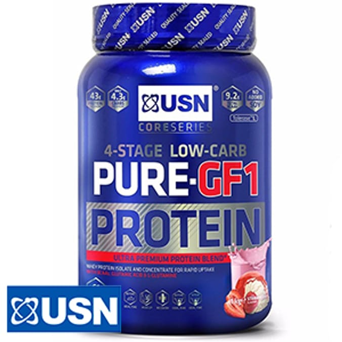 USN LowCarb Pure GF1 Protein Strawberry (1kg) new high bcaa quality