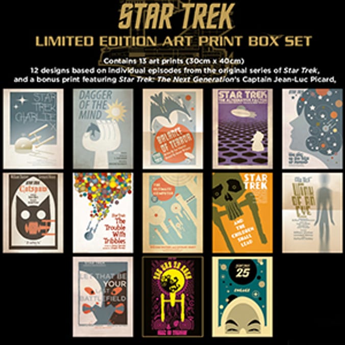 Star Trek Limited Edition Art Print Box Set juan ortiz certificate