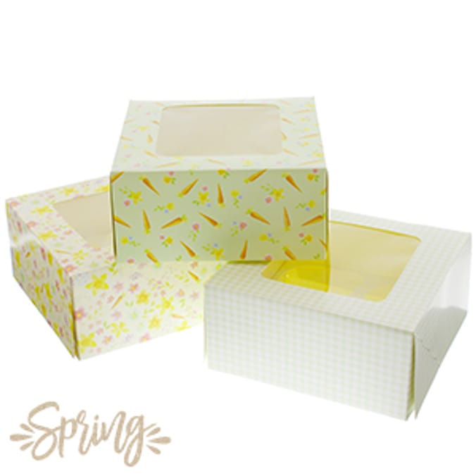 Easter Cupcake Boxes (Case 72 x Small Boxes) Home Bargains