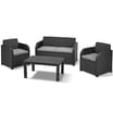 Allibert: Carolina Graphite Lounge Set