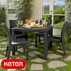 Keter Graphite Quartet 95 Table