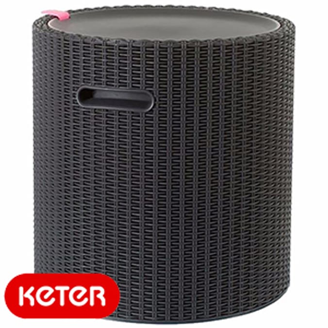 Keter Cool Stool Cooler Seat anthracite slate grey outdoor chair