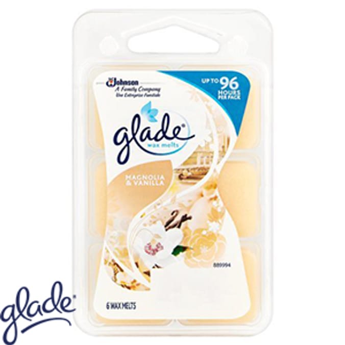 Glade Wax Melts Magnolia & Vanilla (Case of 48 Melts) vanilla pod bean