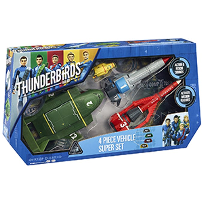 Thunderbirds 4-Piece Vehicle Super Set action figure playset