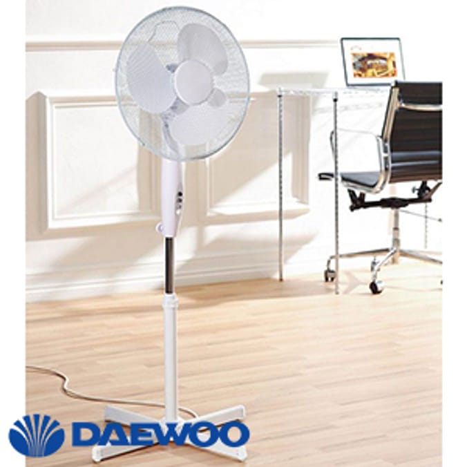 Daewoo 16" Stand Fan fans, cooling fans, tall fans, desk fans Home