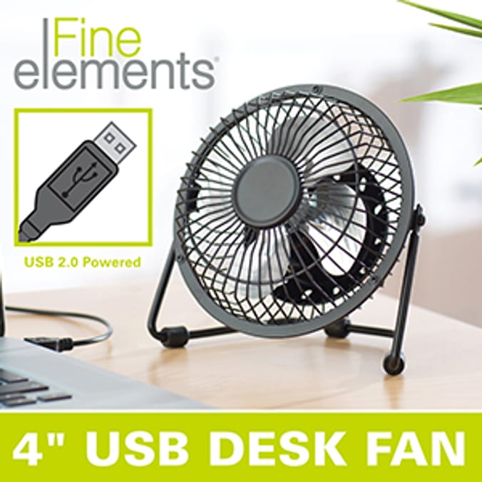 USB Powered 4" Desk Fan