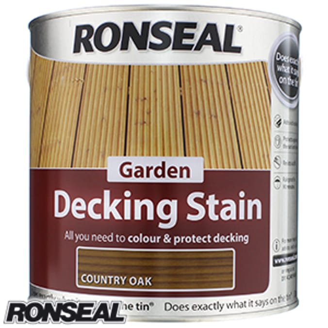 Ronseal Heavy Duty Decking Stain Country Oak Home Bargains