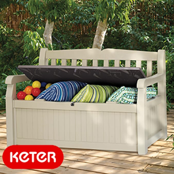 Keter eden bench online cushion