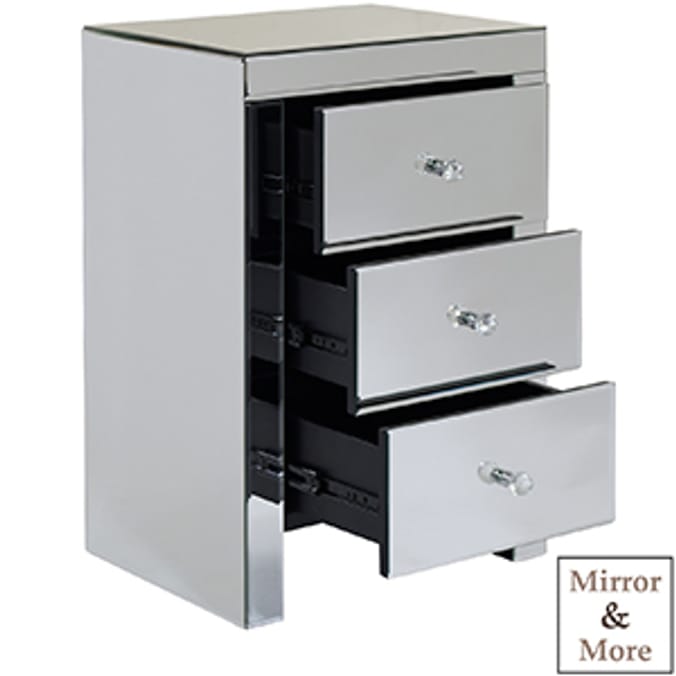 Gosforth Bedside 3 Drawer Home Bargains