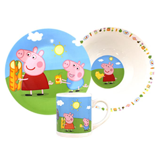 CONNECT PEPPA PIG Small Plate, Bowl, Cup