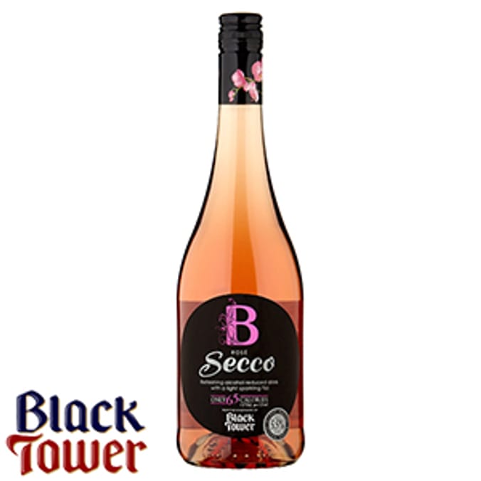 Black Tower 'B' Rosé Secco (6 x 75cl Bottles) Home Bargains