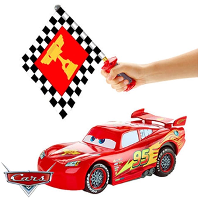 Cars Lightning McQueen Flag Finish interactive talking lights