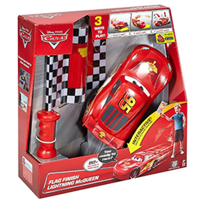 Cars Lightning McQueen Flag Finish interactive talking lights