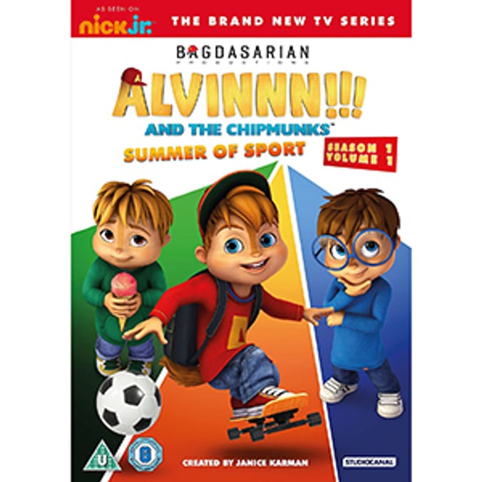 Alvinnn and the Chipmunks Summer of Sport DVD Home Bargains