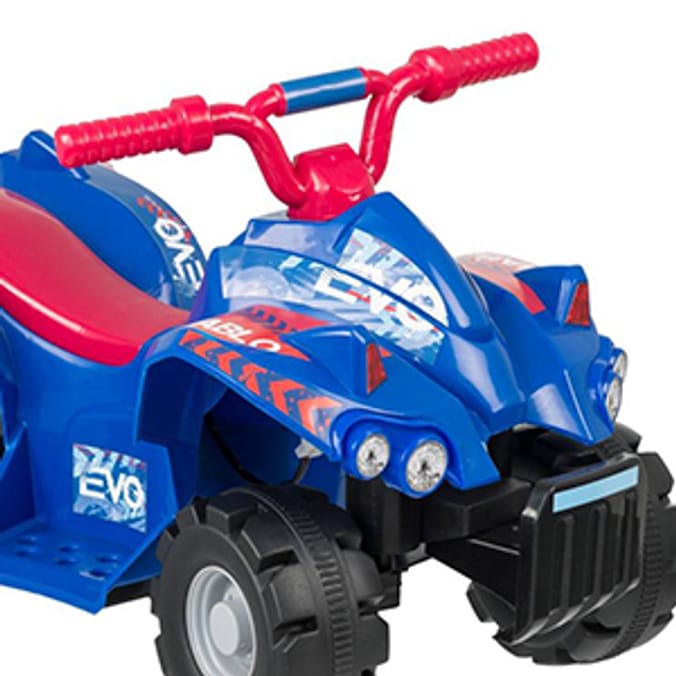 Evo 6V Battery Operated Ride On Quad (Blue/Red)