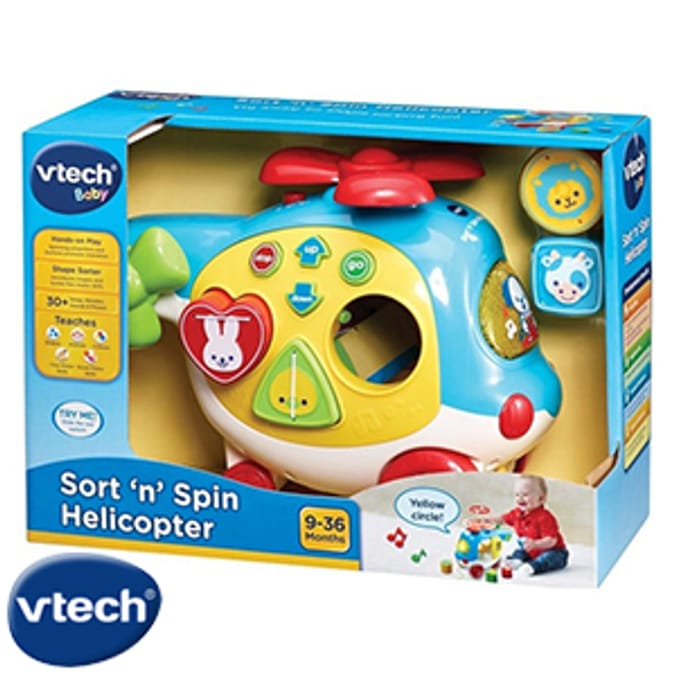 Vtech learn cheap and sort helicopter