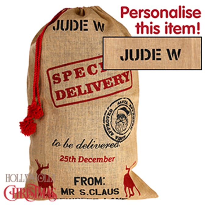 Hessian discount santa sacks