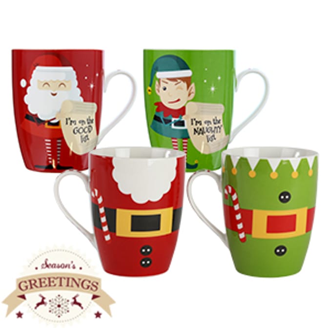 Season's Greetings Christmas Mugs (Case of 36) Xmas stocking filler