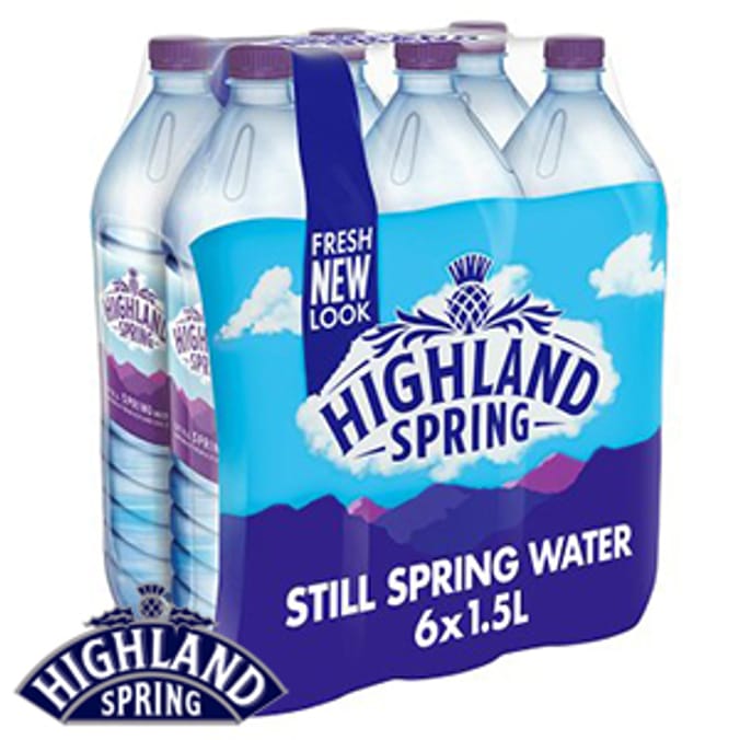 Highland Spring Still Water 6 X 1.5 Ltrs - Tesco Groceries