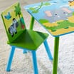 Jungle Friends: Wooden Table & Chairs Set