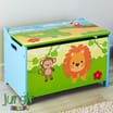 Jungle Friends: Wooden Toy Box