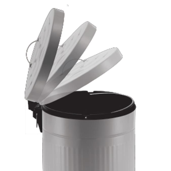 Shades Grey 30L Vintage Bin homeware cleaning laundry rubbish garbage