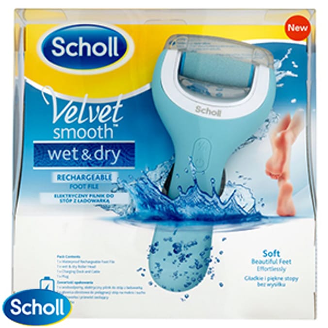 Scholl Velvet Smooth Wet & Dry Rechargeable Foot File Home Bargains