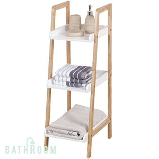 Bathroom 3 Tier Ladder Style Shelves shelf shelving bathroom