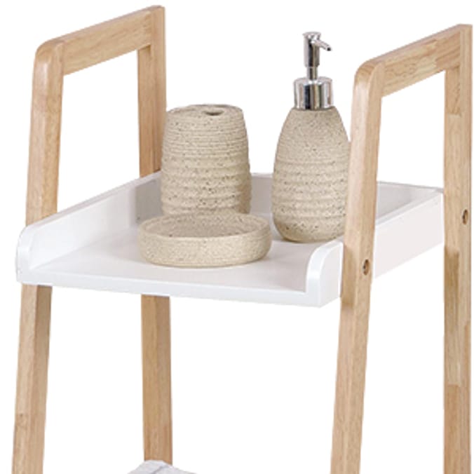 Bathroom 3 Tier Ladder Style Shelves shelf shelving bathroom linen