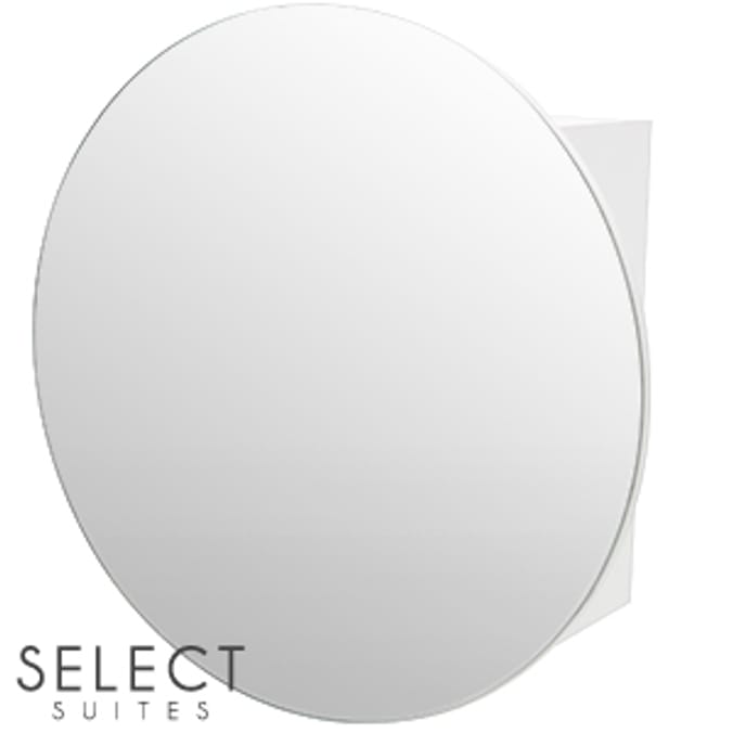 Select Suites Circular Mirror Wall Cabinet