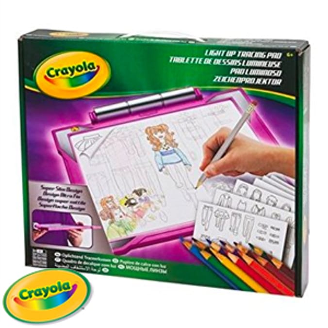 Crayola Light Up Tracing Pad craft creative art drawing design colour  pencils