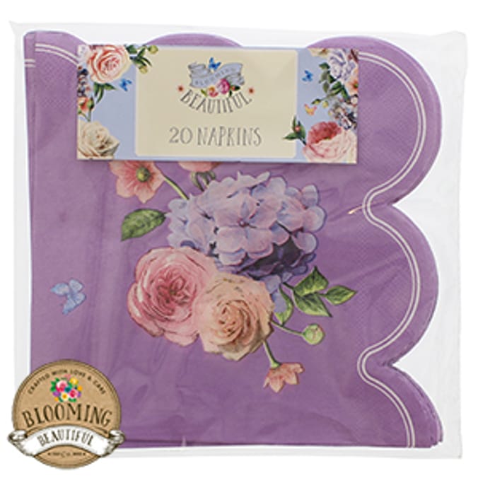 Blooming Beautiful Floral Napkins (Case of 480) special occasion