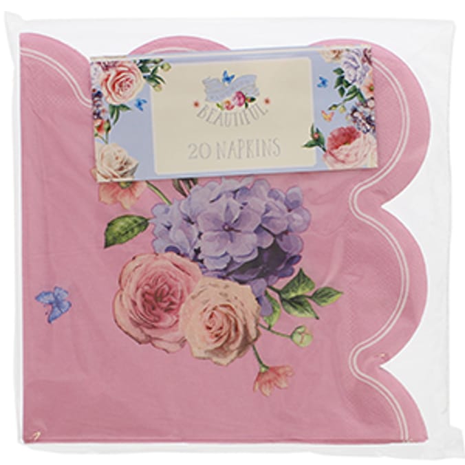 Blooming Beautiful Floral Napkins (Case of 480) special occasion