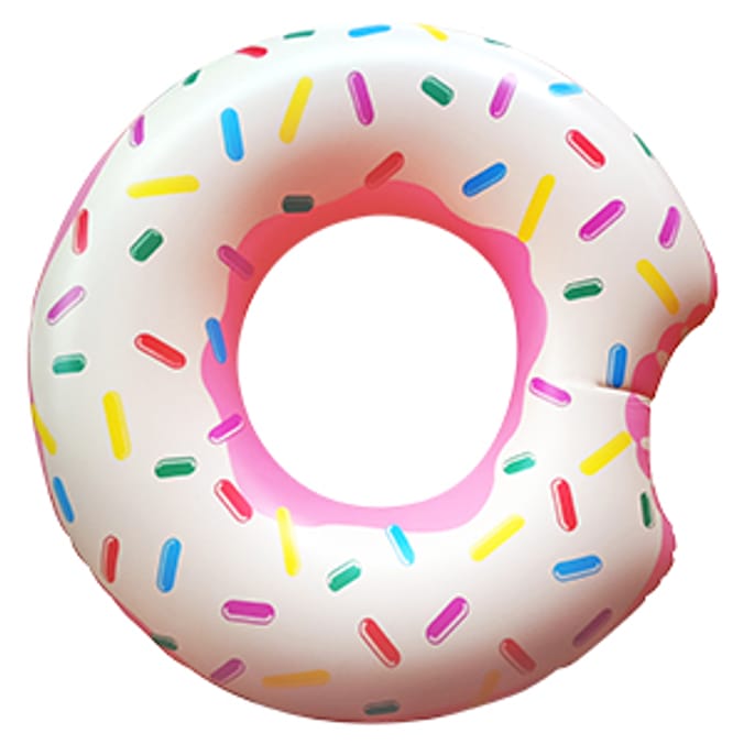 Hello Summer Inflatable Ring Doughnut, 33701, 10337011, swimming