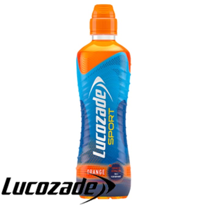 Lucozade Sport Orange Bottles (Case of 24) energy juice drink Home Bargains