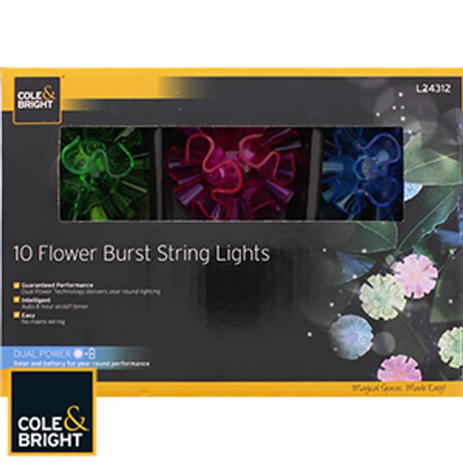 Cole & bright solar deals string lights