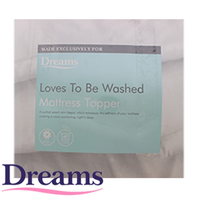 Dreams Loves To Be Washed Mattress Topper Superking