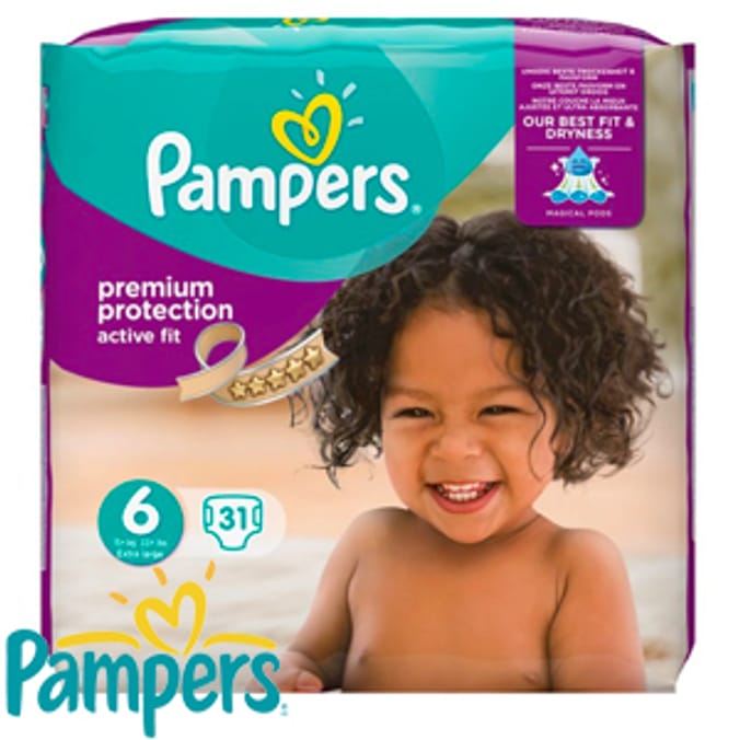 Pampers active hot sale fit size 6