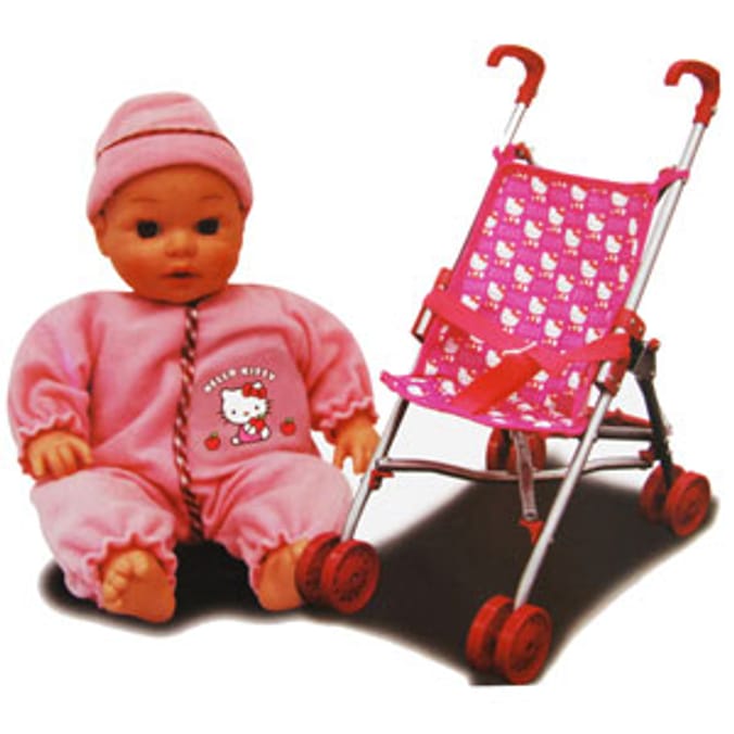 Hello kitty doll clearance stroller