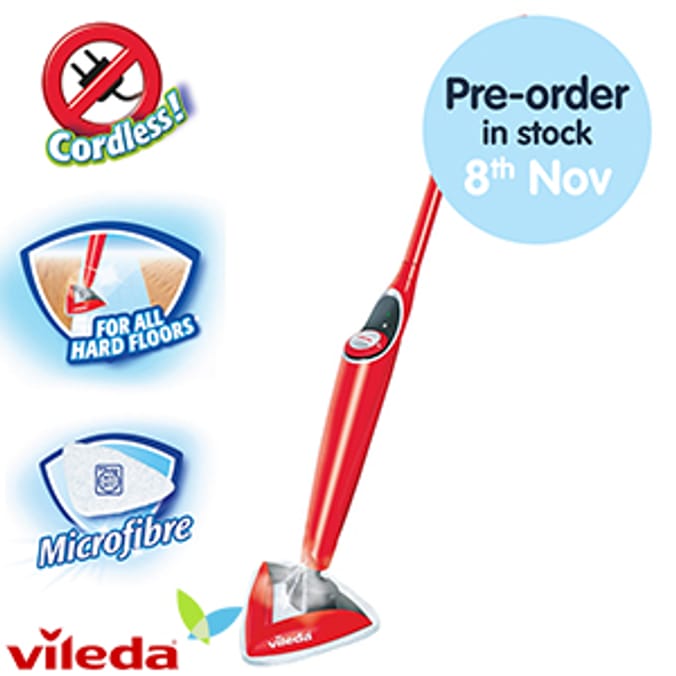 PreOrder Vileda 100°C Hot Spray Mop, 100 degree, steam mop, spray mop