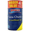 Princes Tuna Chunks in Sunflower Oil: 4 Pack