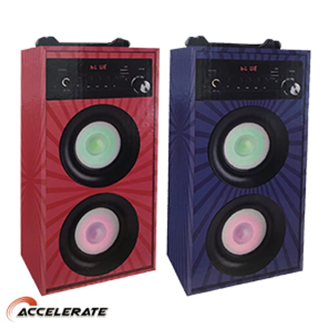 Accelerate MultiFunction Bluetooth Karaoke Speaker USB micro SD card bonus microphone iPad