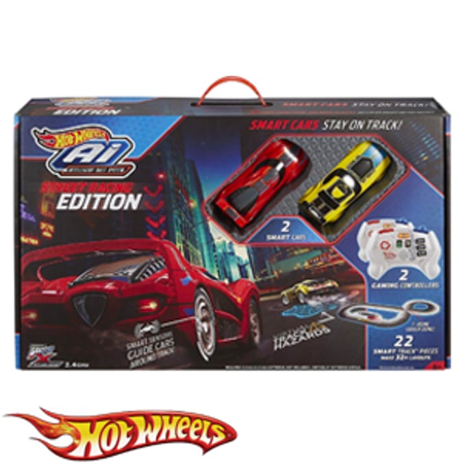 Hot Wheels AI Street Racing Track Set new intelligent smart cars racing hotwheels mattel boys electronic Home Bargains