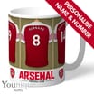 Personalised Football Arsenal FC Mug